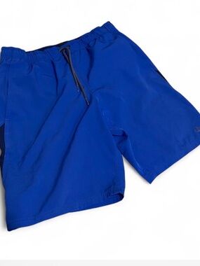 Nike Royal Blue Men's Swim Trunks with Drawstring